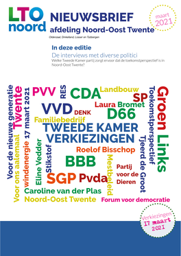 VVD CDA BBB Groen Links SGP