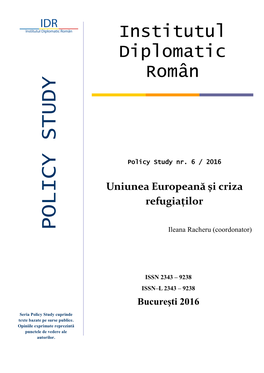 Uniunea Europeană Și Criza Refugiaților