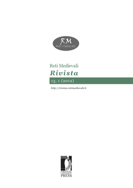 Reti Medievali Rivista, 13, 1 (2012)