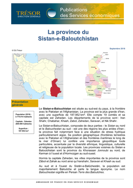 La Province Est La Plus Grande D'iran, Population (2016) : Avec Une Superficie De 187.952 Km²