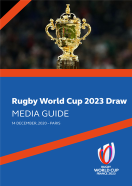 Media Guide 14 December, 2020 – Paris Welcome Welcome Sir Bill Beaumont Bernard Laporte