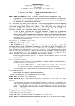 Extract from Hansard [ASSEMBLY - Wednesday, 22 November 2006] P8659b-8671A Mr Rob Johnson; Acting Speaker; Mr Ben Wyatt; Mr Eric Ripper