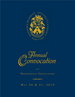 Annual Convocation And