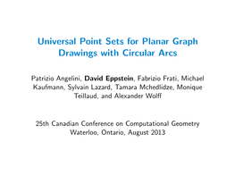 Universal Point Sets for Planar Graph Drawings with Circular Arcs