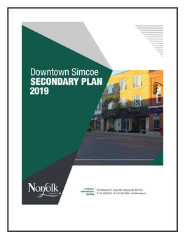 Downtown Simcoe Secondary Plan Draft