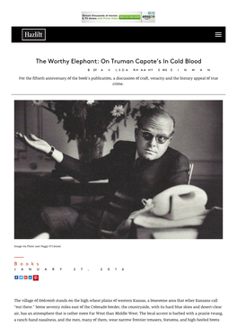 On Truman Capote's in Cold Blood