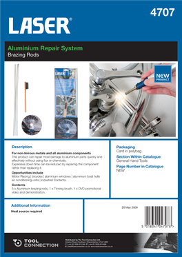 Aluminium Repair System Brazing Rods