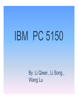 P7-Ibm Pc 5150