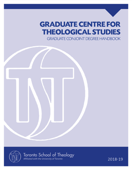 Graduate Conjoint Degree Handbook 2018-19 1