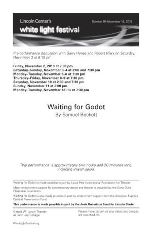 Waiting for Godot by Samuel Beckett