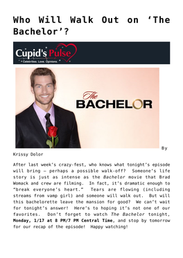 The Bachelor’?