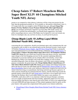Cheap Saints 17 Robert Meachem Black Super Bowl XLIV 44 Champions Stitched Youth NFL Jersey