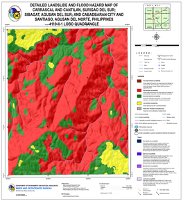 Detailed Landslide and Flood Hazard Map of Carrascal