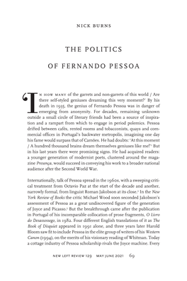 The Politics of Fernando Pessoa