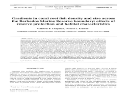 Gradients in Coral Reef Fish Density and Size Across the Barbados Marine Reserve Boundary: Effects of Reserve Protection and Habitat Characteristics