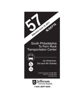 South Philadelphia to Fern Rock Transportation Center