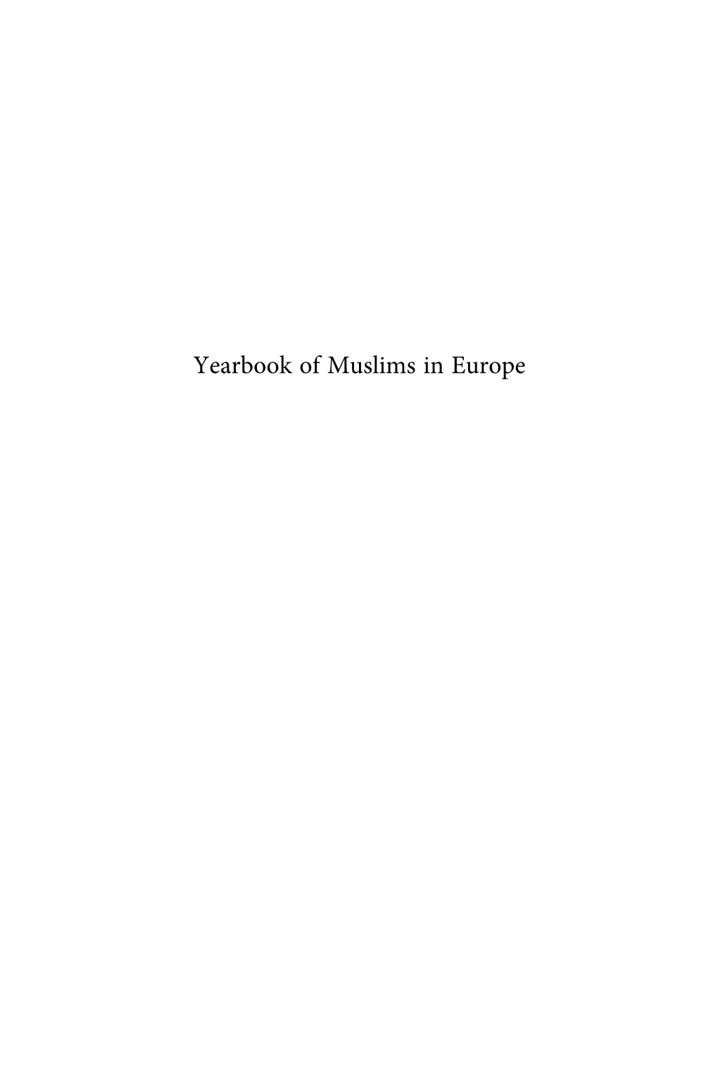 Yearbook of Muslims in Europe