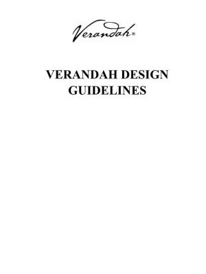 Verandah Design Guidelines