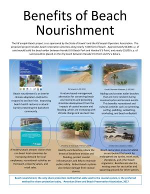 Benefits of Beach Nourishment