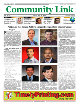Pakistanis Are Silicon Valley's Largest Foreign-Born Muslim Group