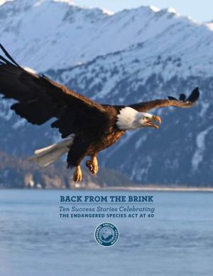 Back from the Brink Ten Success Stories Celebrating the Endangered Species Act at 40 Introduction Acknowledgements