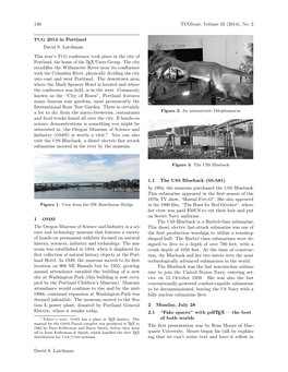 130 Tugboat, Volume 35 (2014), No. 2 TUG 2014 in Portland David S