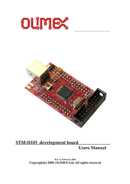 STM32-H103 Development Board for Cortex M3 ARM Microcontrollers