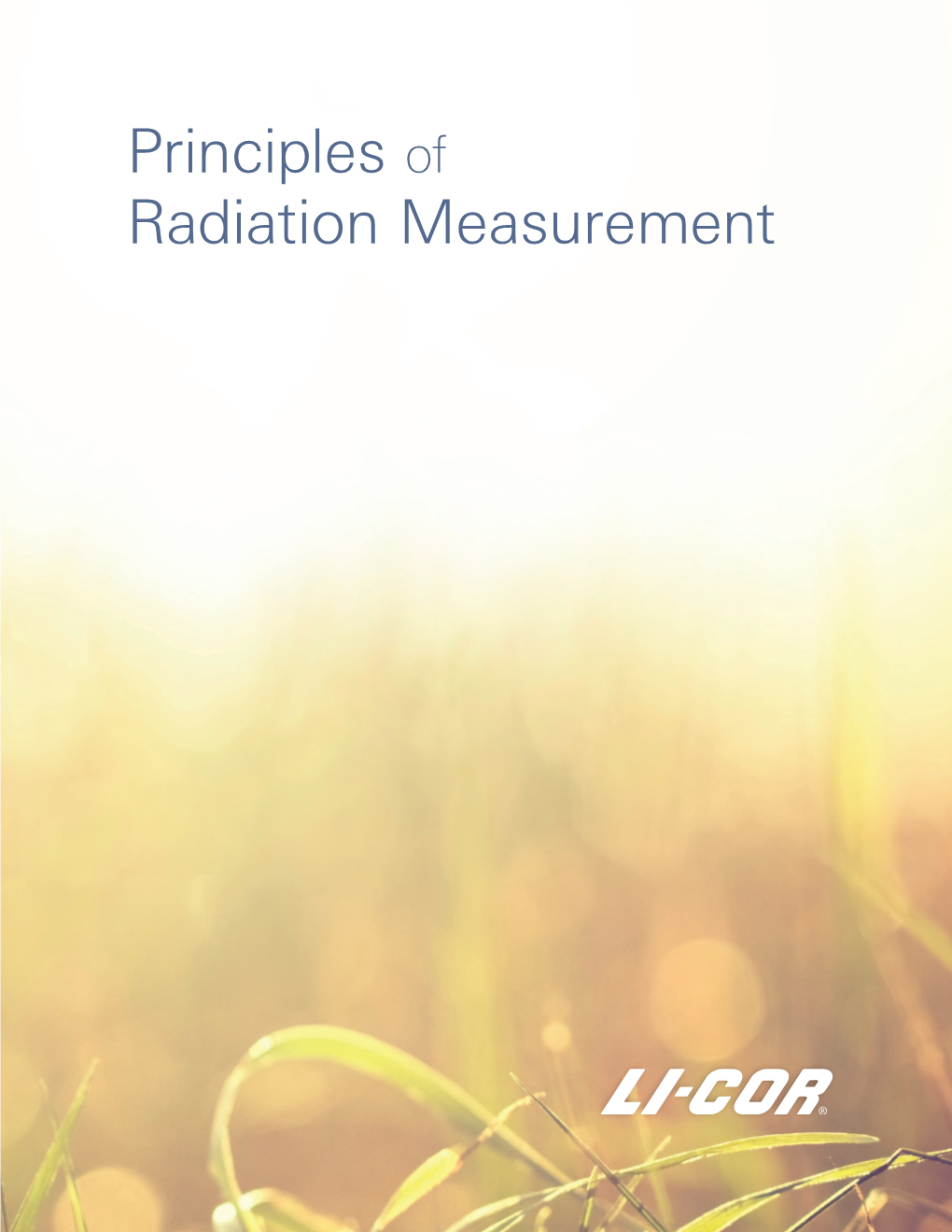 Principles of Radiation Measurement