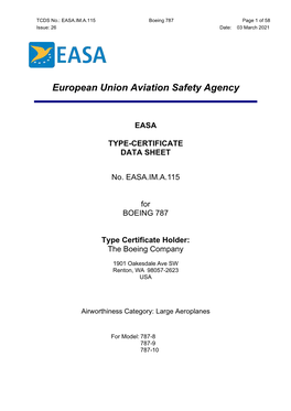 European Aviation Safety Agency