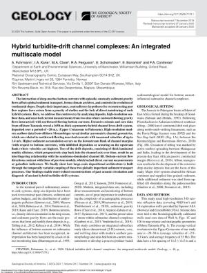 Hybrid Turbidite-Drift Channel Complexes: an Integrated Multiscale Model A