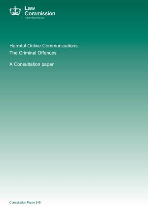 Harmful Online Communications: the Criminal Offences a Consultation