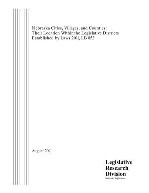 NE Legislative Districts