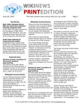 June 26, 2007 the Free-Content News Source That You Can Write! Page 1