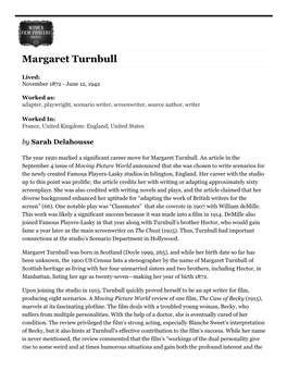 Margaret Turnbull