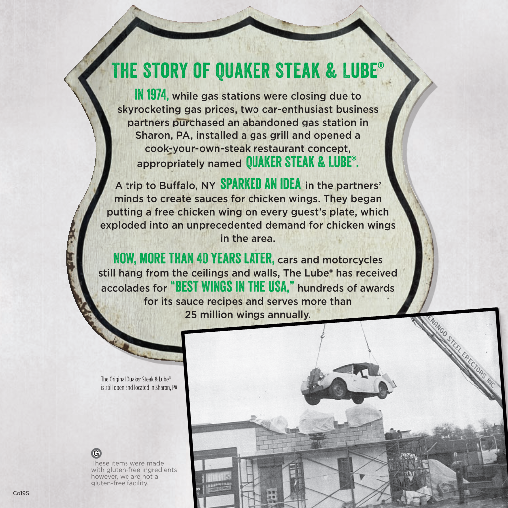 The Story of Quaker Steak & Lube®