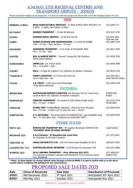 Receival Centre Network