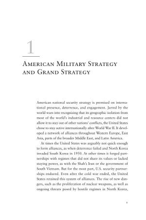 American Military Strategy and Grand Strategy