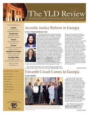 Juvenile Justice Reform in Georgia Eleventh Circuit Comes to Georgia