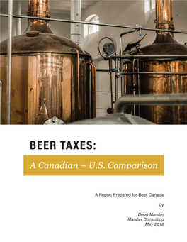 Beer Taxes: a Canadian – U.S