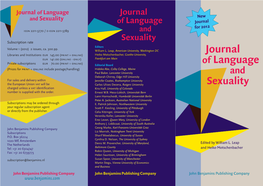 Journal of Language