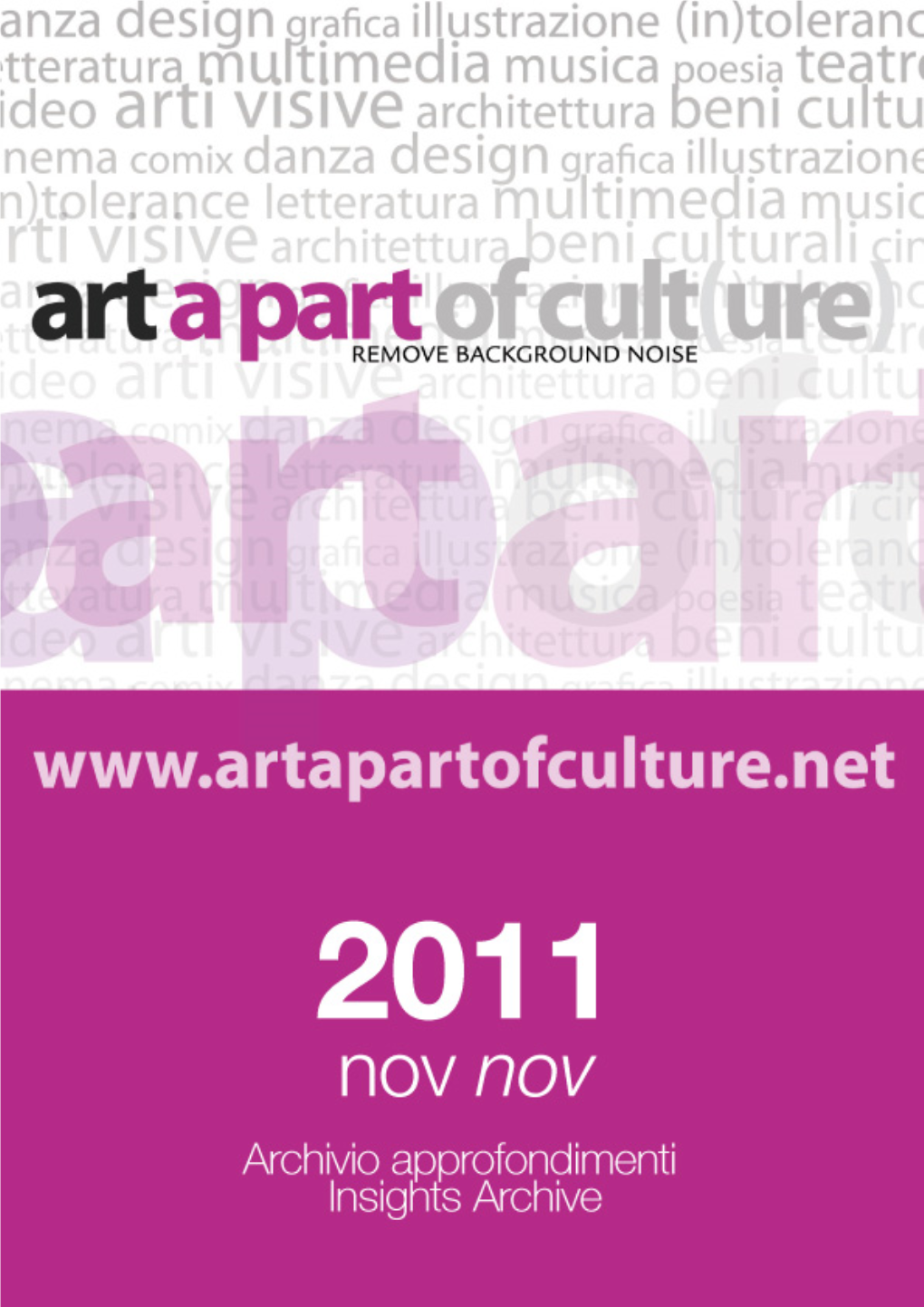 Archivio Approfondimenti Novembre 2011, Insight Archive November 2011