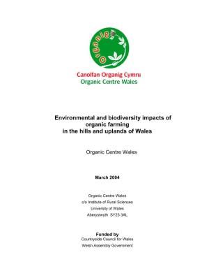 Environmental and Biodiversity Impacts of Organic Farming in the Hills and Uplands of Wales