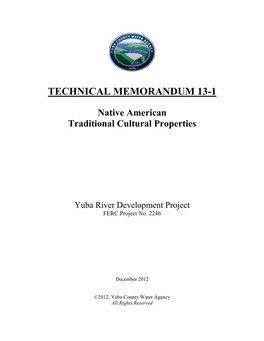 Technical Memorandum 13-1