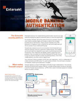 Mobile Banking Authentication Secures Your App Security Platform While Eliminating the Need for Hardware Tokens Or One-Time Passwords