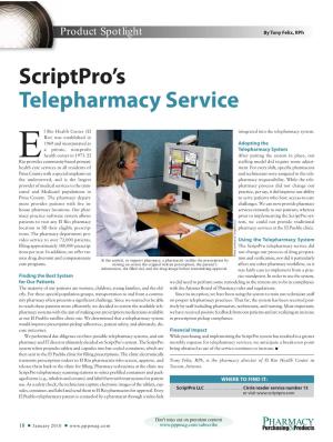 Scriptpro's Telepharmacy Service