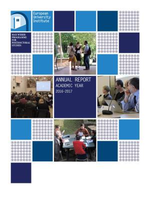 Max Weber Programme Annual Report on 201/17