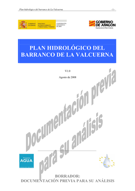 Plan Hidrológico Del Barranco De La Valcuerna - 1