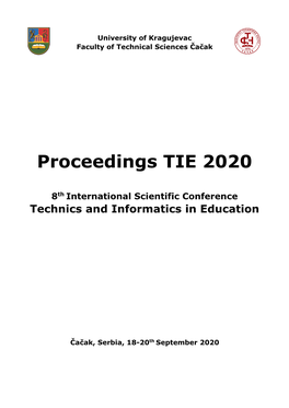Proceedings TIE 2020