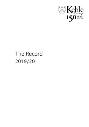 The Record 2019/20
