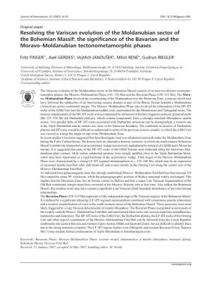 Resolving the Variscan Evolution of the Moldanubian Sector of The